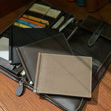 [French calf] <br>bill clip<br>color: black