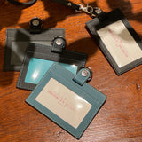 [French calf] <br>ID strap both sides side  <br>color: navy