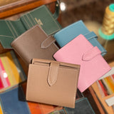 [フレンチカーフ] <br>ホックアップウォレット<br>color：トープ