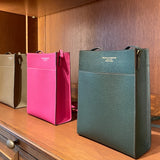 [French calf]<br>Box sacoche L<br>color: taupe