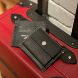 [French calf] <br>mini snap wallet<br>color: black