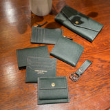 [French calf] <br>keychain<br>color: dark green