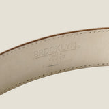[サルベージ PROJECT]<br>[クロコパターンレザー] <br>35mmベルト <br>color：キャメル