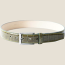 [Croco pattern leather] <br>35mm belt<br>color: Khaki