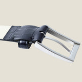 [Salvage PROJECT]<br>[Croc pattern leather] <br>35mm belt<br>color: black