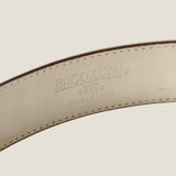 [サルベージ PROJECT]<br>[クロコパターンレザー] <br>35mmベルト<br>color：オリーブ