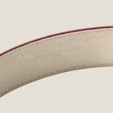 [サルベージ PROJECT]<br>[クロコパターンレザー] <br>35mmベルト<br>color:ワインレッド