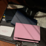 [French calf] <br>Thread gusset card case<br>color: navy