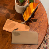 [Persimmon tangy dyed] <br>L zip long wallet