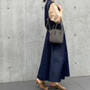 [シュリンクレザー]<br>ポストマンミニショルダー<br>color：エタングレー