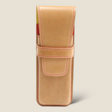 [Gloss cordovan] <br>3 pen case<br>color: beige<br>[Made to order]
