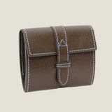 [French calf] <br>belt coin case<br>color: dark brown<br>[Made to order]