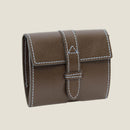[French calf] <br>Belt coin case<br>color: Dark brown<br>[Made to order]