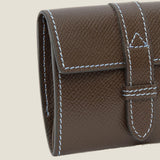 [French calf] <br>belt coin case<br>color: dark brown<br>[Made to order]