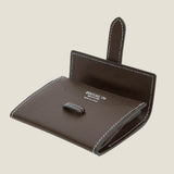 [French calf] <br>belt coin case<br>color: dark brown<br>[Made to order]