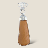 [French calf] <br>shoehorn<br>color: camel
