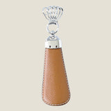 [French calf] <br>shoehorn<br>color: camel