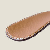 [French calf] <br>shoehorn<br>color: camel