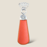 [French calf] <br>shoehorn<br>color: orange