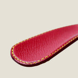 [French calf] <br>shoehorn<br>color: red