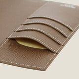 [French calf] <br>pocket size notebook cover<br>color: taupe