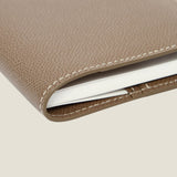 [French calf] <br>pocket size notebook cover<br>color: taupe