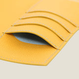 [French calf] <br>pocket size notebook cover<br>color: yellow<br>[Made to order]