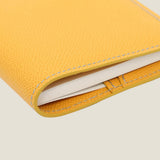 [French calf] <br>pocket size notebook cover<br>color: yellow<br>[Made to order]