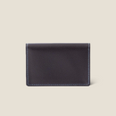 [French calf] <br>Through gachi card case<br>color: Dark brown