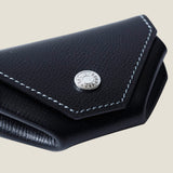 [French calf] <br>snap coin case<br>color: black<br>[Made to order]