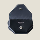 [French calf] <br>snap coin case<br>color: black<br>[Made to order]