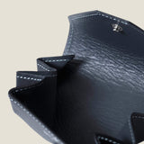 [French calf] <br>snap coin case<br>color: black<br>[Made to order]