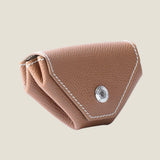 [French calf] <br>snap coin case<br>color: camel<br>[Made to order]