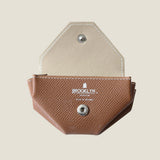 [French calf] <br>snap coin case<br>color: camel<br>[Made to order]
