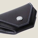 [French calf] <br>snap coin case<br>color: dark brown<br>[Made to order]