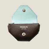 [French calf] <br>snap coin case<br>color: dark brown<br>[Made to order]