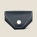 [French calf] <br>Snap coin case<br>color: Navy x off -white stitch<br>[Made to order]