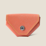 [French calf] <br>snap coin case<br>color: orange<br>[Made to order]