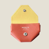 [French calf] <br>snap coin case<br>color: orange<br>[Made to order]