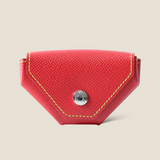[French calf] <br>snap coin case<br>color: red<br>[Made to order]