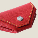 [French calf] <br>snap coin case<br>color: red<br>[Made to order]