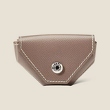 [French calf] <br>snap coin case<br>color: taupe<br>[Made to order]