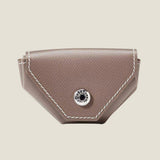 [French calf] <br>snap coin case<br>color: taupe<br>[Made to order]