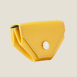 [French calf] <br>snap coin case<br>color: yellow<br>[Made to order]