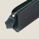 [French calf]<br>Zipper pen case<br>color: Navy<br>[Scheduled to be in stock in mid -December]