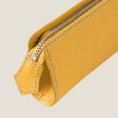 [French calf]<br>Zipper pen case<br>color: Yellow