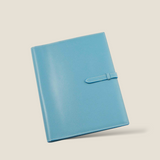 [French calf] <br>B5 notebook cover<br>color: aqua blue