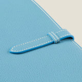 [French calf] <br>B5 notebook cover<br>color: aqua blue