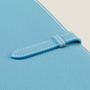 [French calf] <br>B5 notebook cover<br>color: Aqua Blue