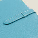 [French calf] <br>16 x 19.2 Notebook cover<br>color: Aqua Blue